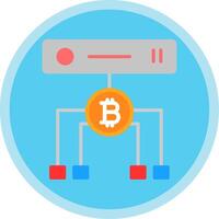 Data Volume Flat Multi Circle Icon vector