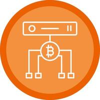 Data Volume Line Multi Circle Icon vector