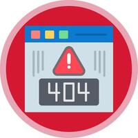 error plano multi circulo icono vector