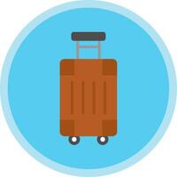 Luggage Flat Multi Circle Icon vector