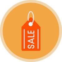 Sale Tag Flat Multi Circle Icon vector