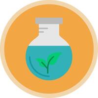 Green Chemistry Flat Multi Circle Icon vector