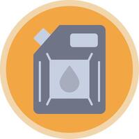 Biodiesel Engine Flat Multi Circle Icon vector