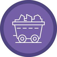 Coal Line Multi Circle Icon vector