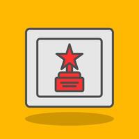 Frame Filled Shadow Icon vector