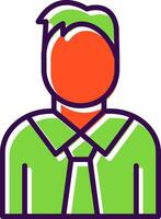 Supervisor filled Design Icon vector