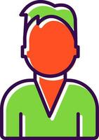 Person Avatar filled Design Icon vector