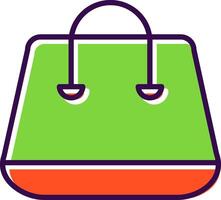 Shopping Bag filled Design Icon vector