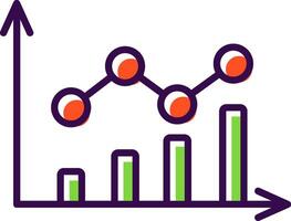 Keyword Rankings filled Design Icon vector