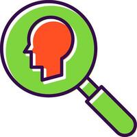 Intelligent Search filled Design Icon vector