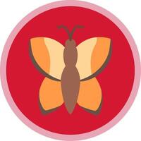 Butterfly Flat Multi Circle Icon vector