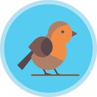 Bird Flat Multi Circle Icon vector