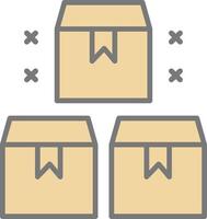 Package Line Filled Light Icon vector