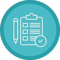 Verification Line Multi Circle Icon vector