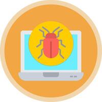 error plano multi circulo icono vector