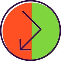 Bounce filled Design Icon vector