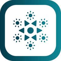 Firework Glyph Gradient Corner Icon vector
