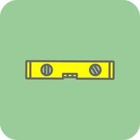 Level Tools Filled Yellow Icon vector