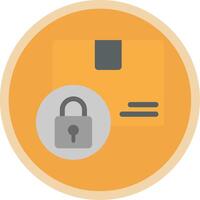 Logistics and Security Flat Multi Circle Icon vector