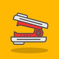 Stapler Remover Filled Shadow Icon vector