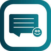 Comments Glyph Gradient Corner Icon vector