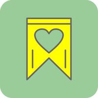 Favourite Glyph Gradient Corner Icon vector