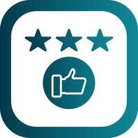 Rating Glyph Gradient Corner Icon vector