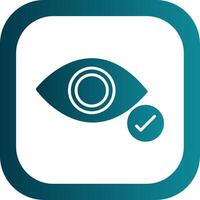 Eye Glyph Gradient Corner Icon vector