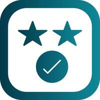 Rating Glyph Gradient Corner Icon vector