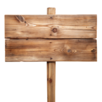 Wooden signboard on a transparent background isolated png