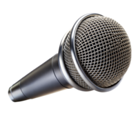 profissional dinâmico microfone em uma transparente fundo png