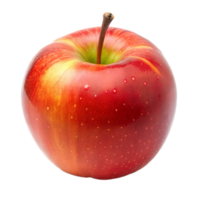 Fresh red apple with water droplets on a clear background png