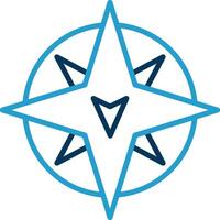 South Line Blue Two Color Icon vector
