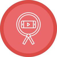 Phone Line Multi Circle Icon vector