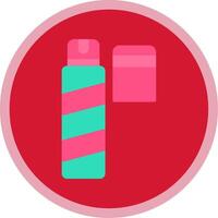 Hair Spray Flat Multi Circle Icon vector