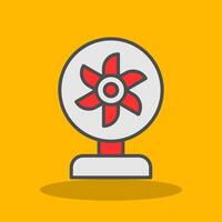 Ventilation Filled Shadow Icon vector