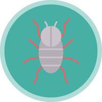 Spider Flat Multi Circle Icon vector