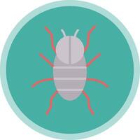 Spider Flat Multi Circle Icon vector