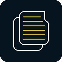 Files Line Red Circle Icon vector