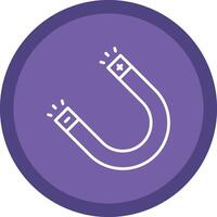 Magnet Line Multi Circle Icon vector