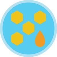 Honey Flat Multi Circle Icon vector