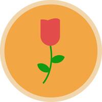 Tulip Flat Multi Circle Icon vector