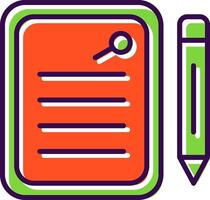 Notepad filled Design Icon vector