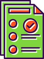 Goods Verification filled Design Icon vector