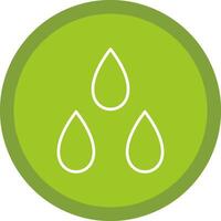 Water Drop Line Multi Circle Icon vector