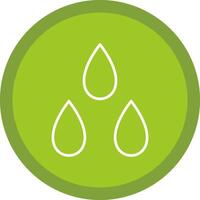 Water Drop Line Multi Circle Icon vector