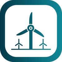 Turbine Energy Glyph Gradient Corner Icon vector