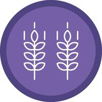 Wheat Line Multi Circle Icon vector