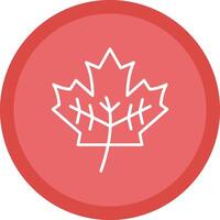 Leaf Line Multi Circle Icon vector