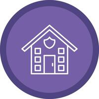 House Line Multi Circle Icon vector